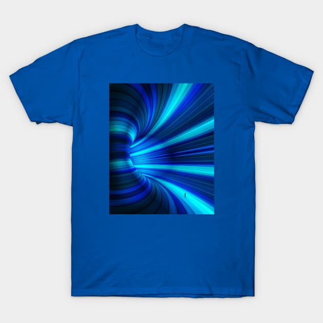 Blue mirrorlab  tunnel T-Shirt by circlestances